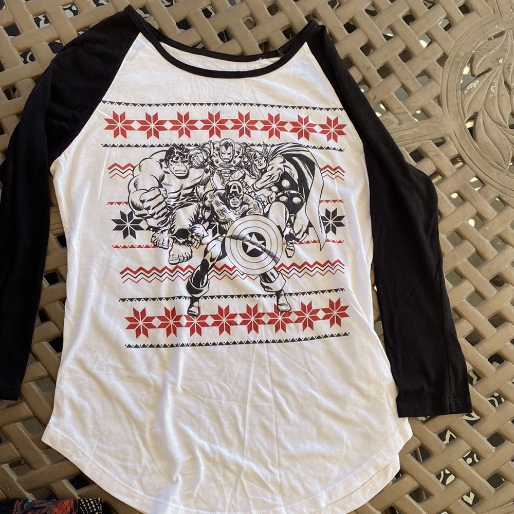 Disney-Star wars Christmas baseball tee